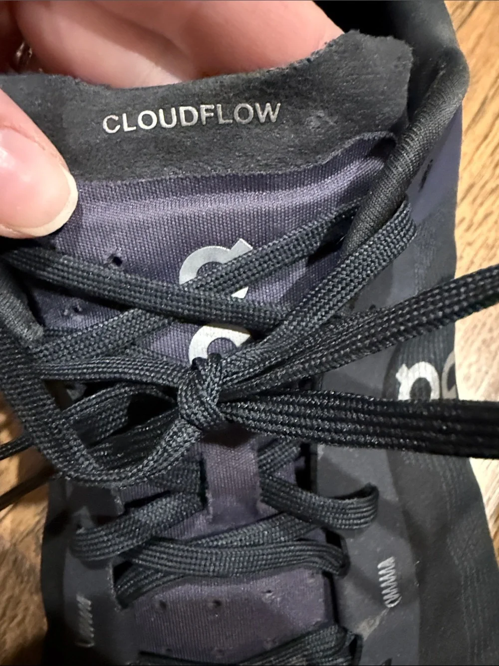 On Running Men's Athletic Shoes in Black and Blue